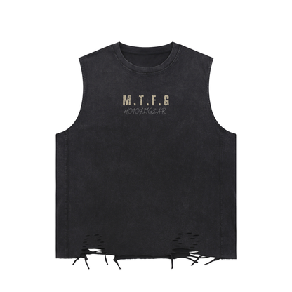 washed tanktop,washed muscle top,culture of grit,SkullMoto Sleeveless,motorcycle fitness clothing,gym tops,swag rider tops