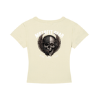 Fit Biker Girl Cropped T-Shirt-Sand