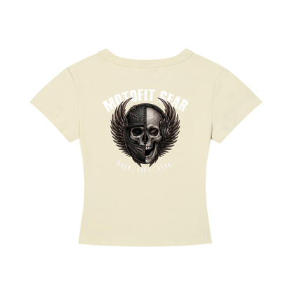Fit Biker Girl Cropped T-Shirt