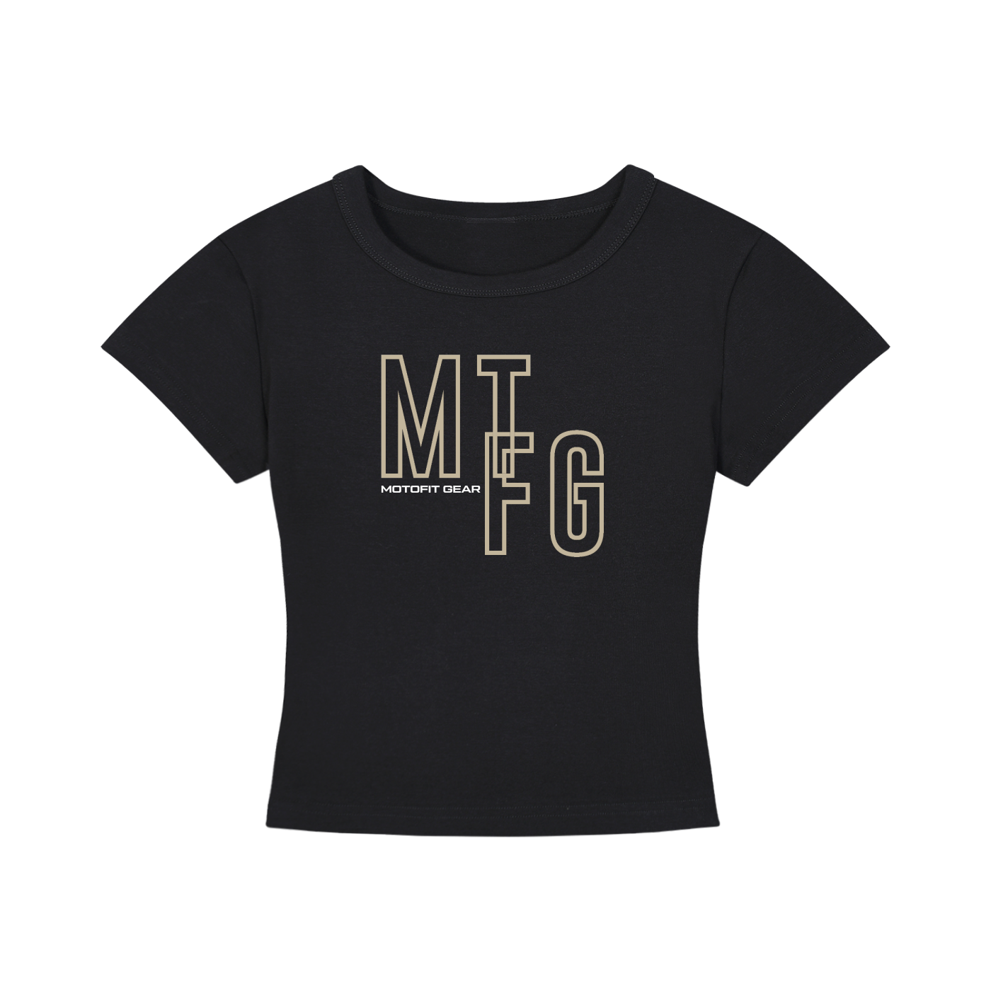 Fit Biker Girl Cropped T-Shirt