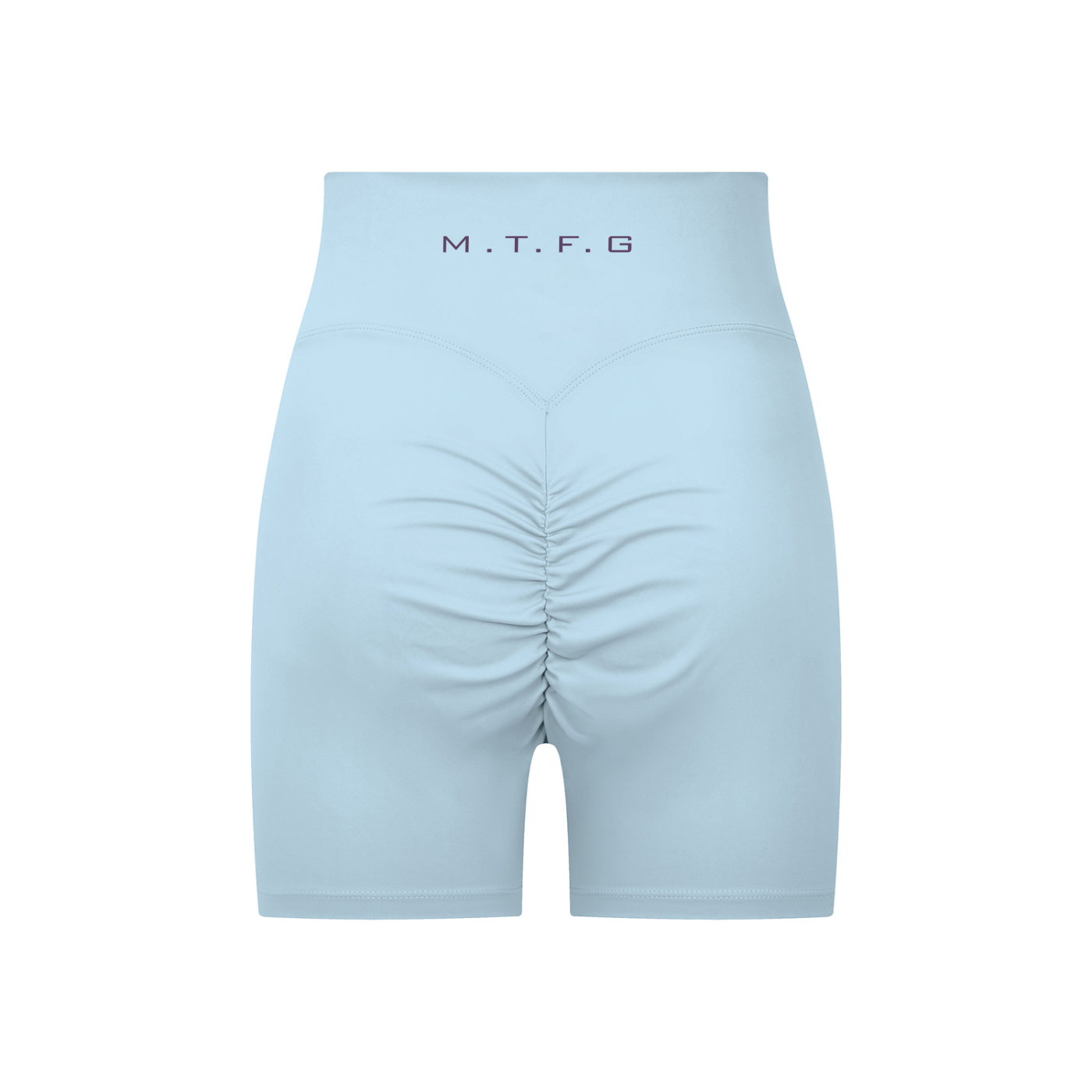 High-Waisted Biker Girl Shorts Sky