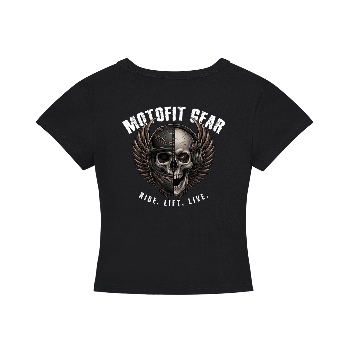 Fit Biker Girl Cropped T-Shirt