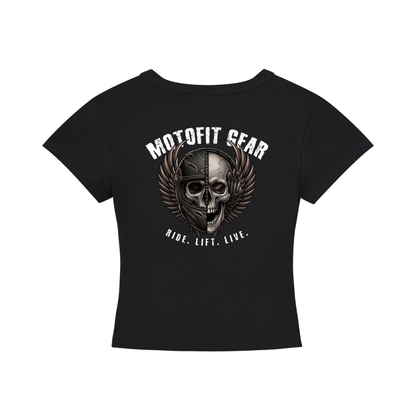 Fit Biker Girl Cropped T-Shirt