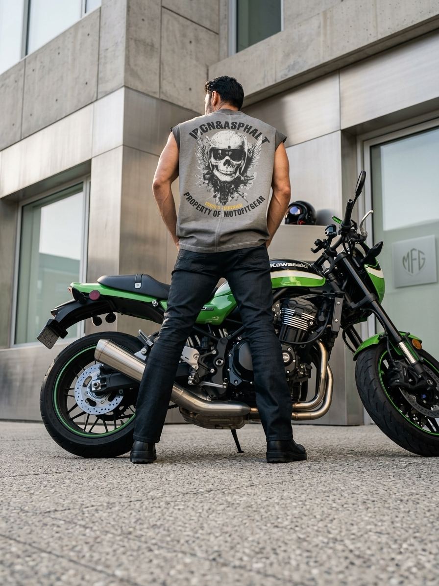 Iron & Asphalt Reverse Washed Muscle Top-Limited Edition