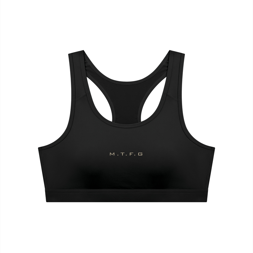 Biker Girl Cropped Sports Bra