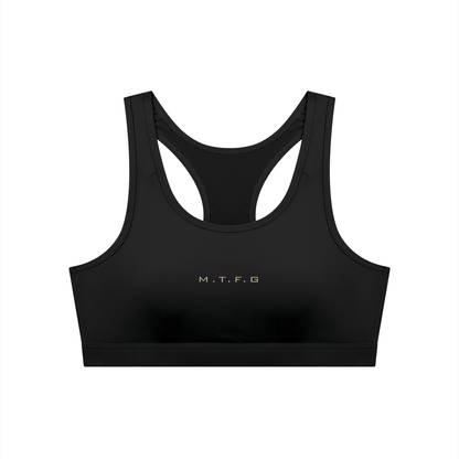 Biker Girl Cropped Sports Bra