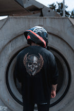 Moto Gradient Deep Washed Long Sleeve T-Shirt