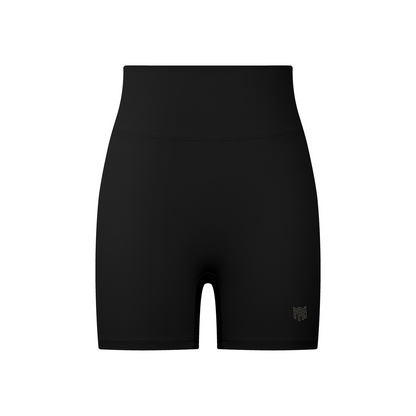 Biker Muscle High-Waisted Shorts