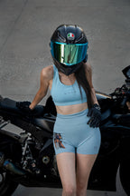 High-Waisted Biker Girl Shorts-Sky Limited