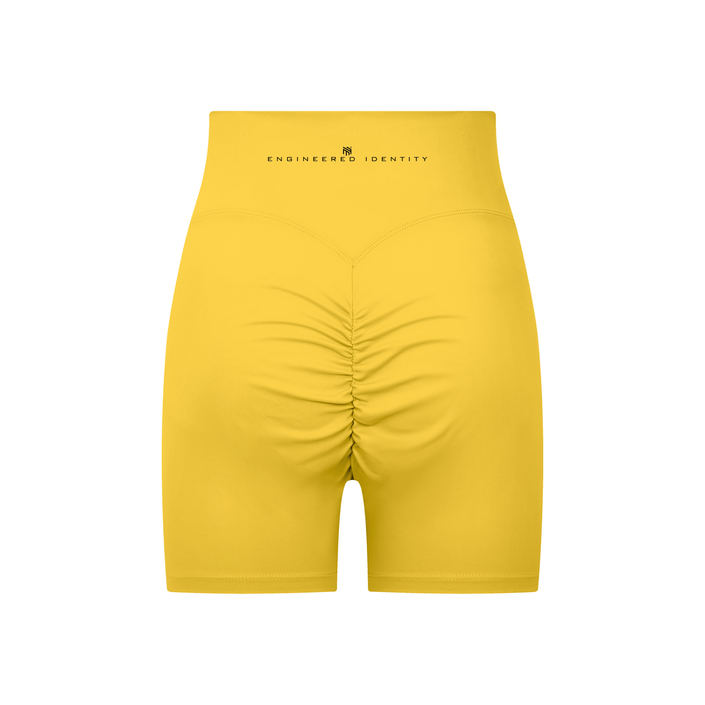 Biker Muscle High-Waisted Shorts-Golden