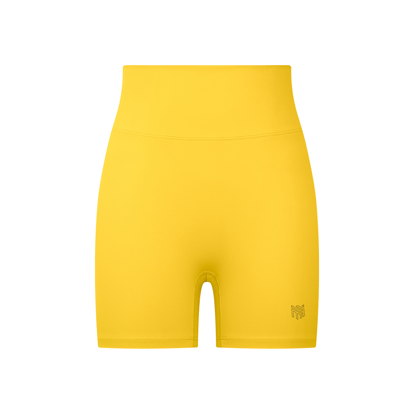 Biker Muscle High-Waisted Shorts-Golden