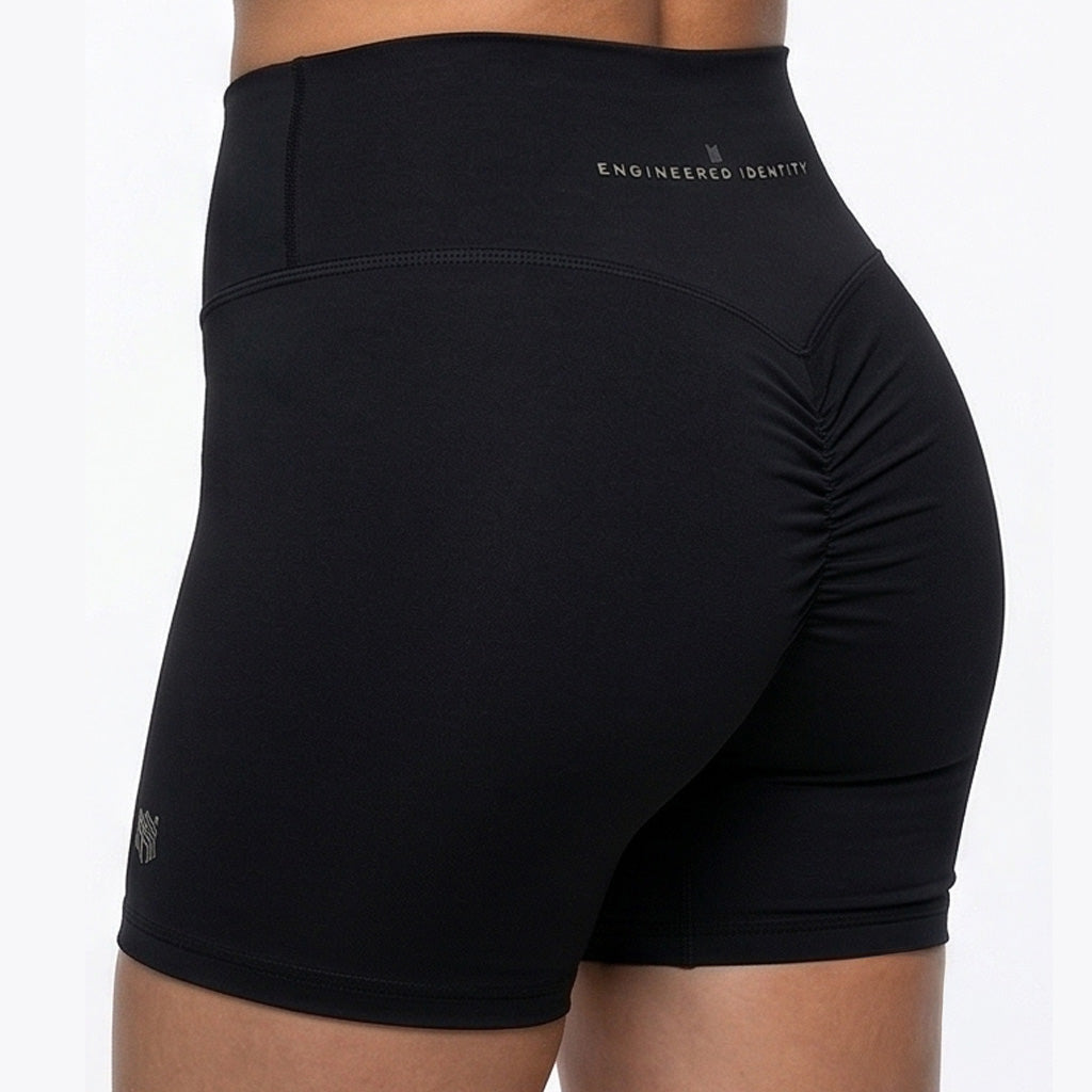 Biker Muscle High-Waisted Shorts