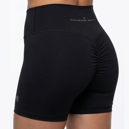 Biker Muscle High-Waisted Shorts