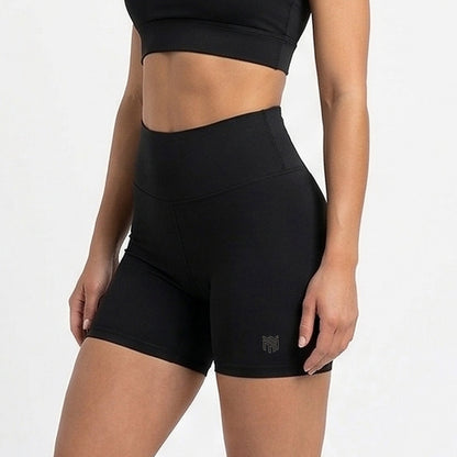Biker Muscle High-Waisted Shorts
