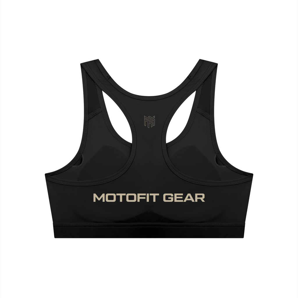 Biker Girl Cropped Sports Bra