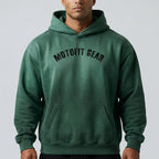 Heavyweight Sunfade Machine Moss Oversized Hoodie