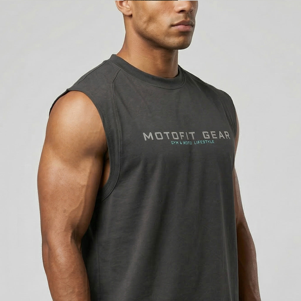 Urban Rider Boxy Edition Muscle Top- Sky Asphalt