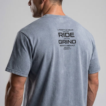 Moto Bamboo Slub Snow Washed LifeStyle T-Shirt