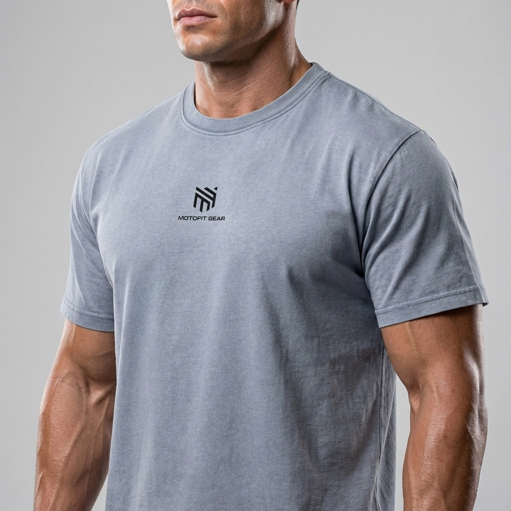 Moto Bamboo Slub Snow Washed LifeStyle T-Shirt