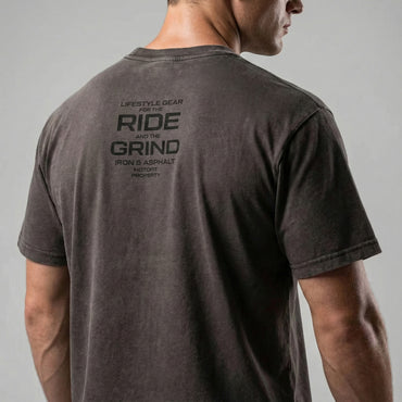 Moto Bamboo Slub Snow Washed LifeStyle T-Shirt