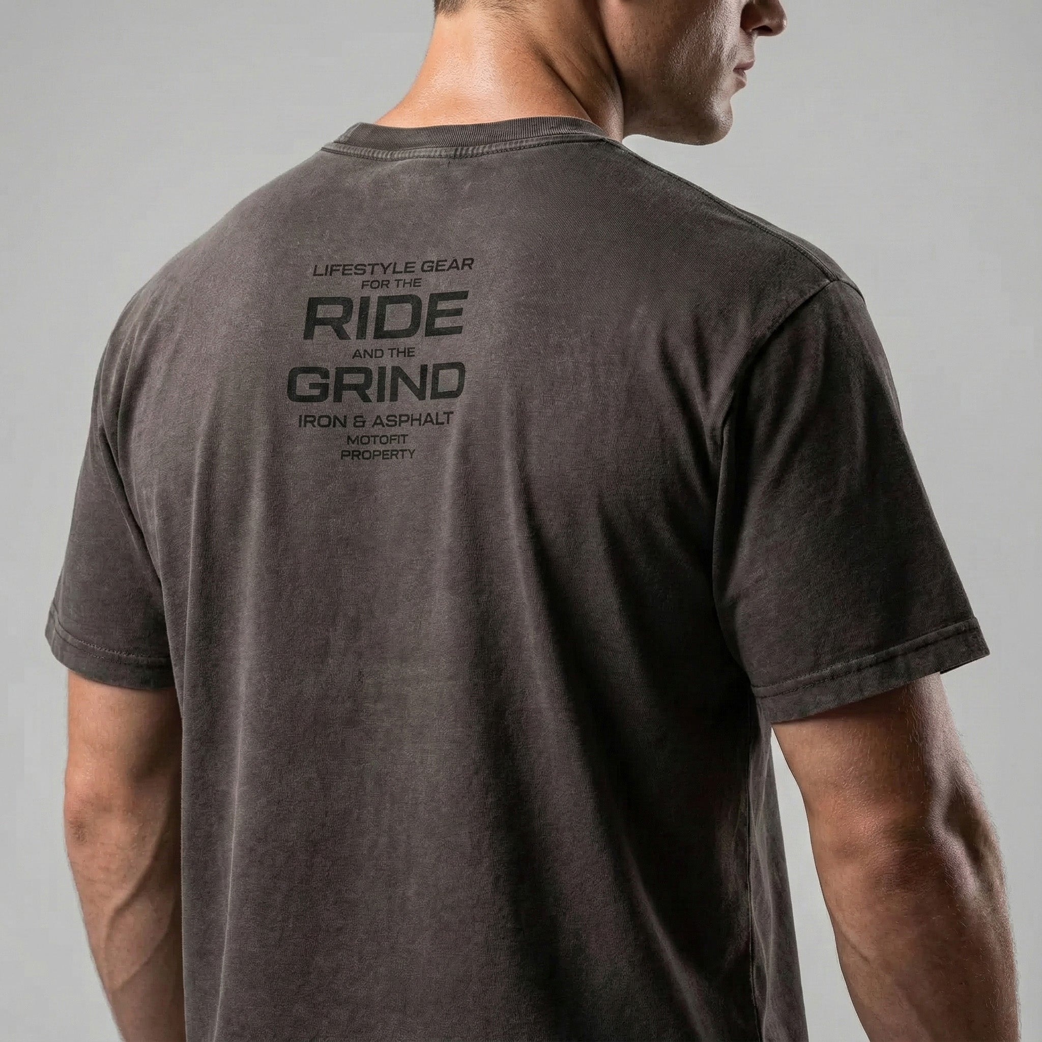 Moto Bamboo Slub Snow Washed LifeStyle T-Shirt