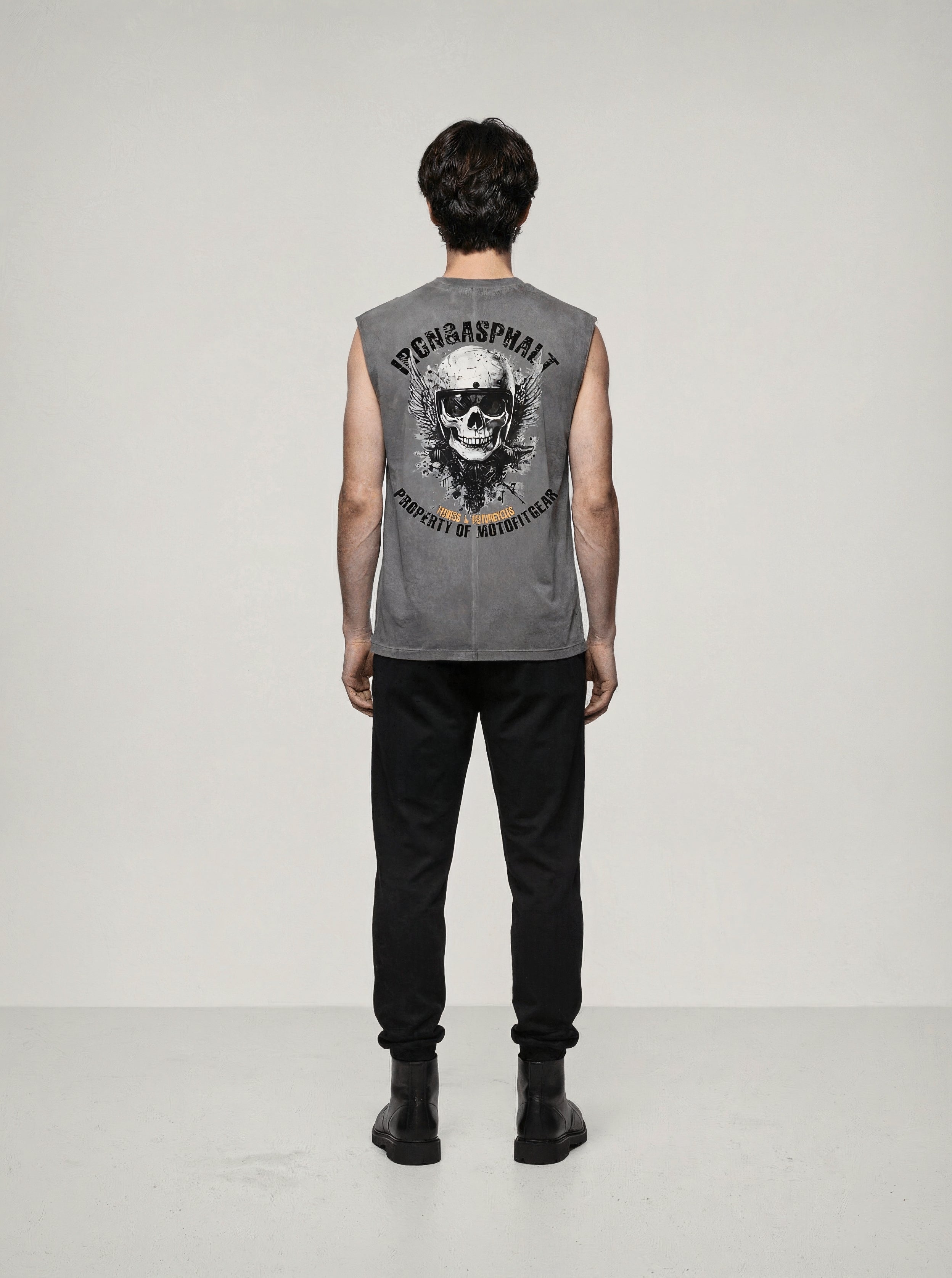 Iron & Asphalt Reverse Washed Muscle Top-Limited Edition